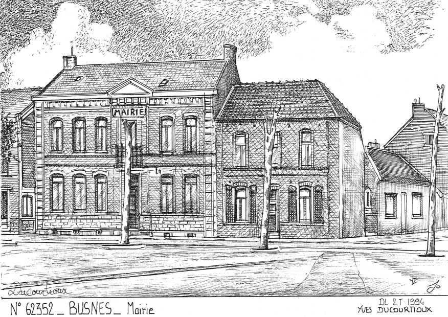 N 62352 - BUSNES - mairie