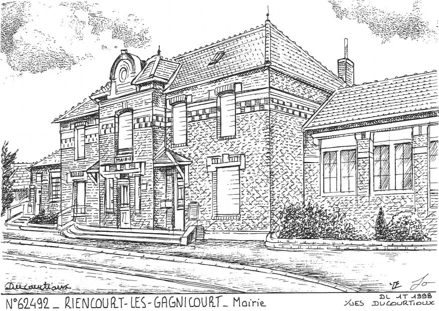 N 62492 - RIENCOURT LES CAGNICOURT - mairie