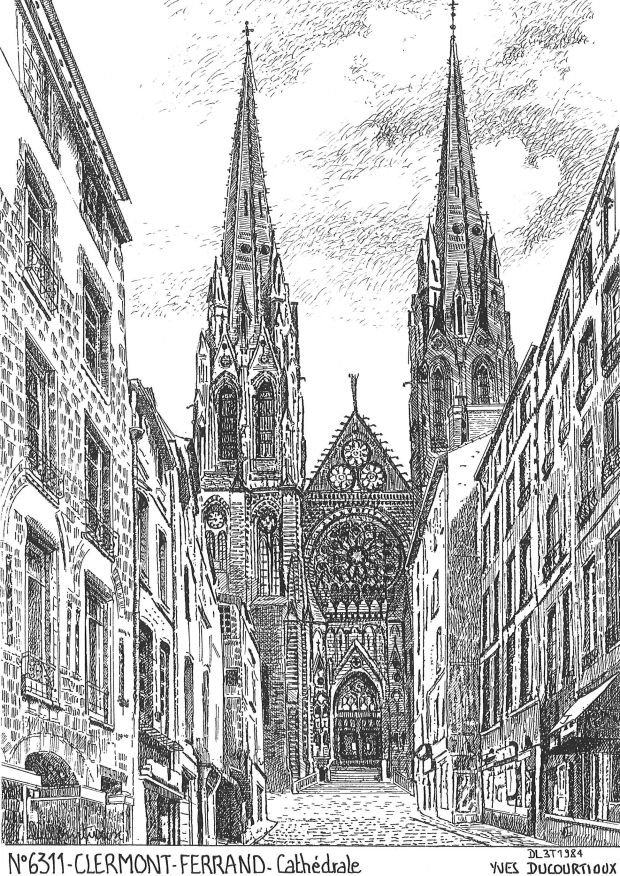 N 63011 - CLERMONT FERRAND - cath�drale