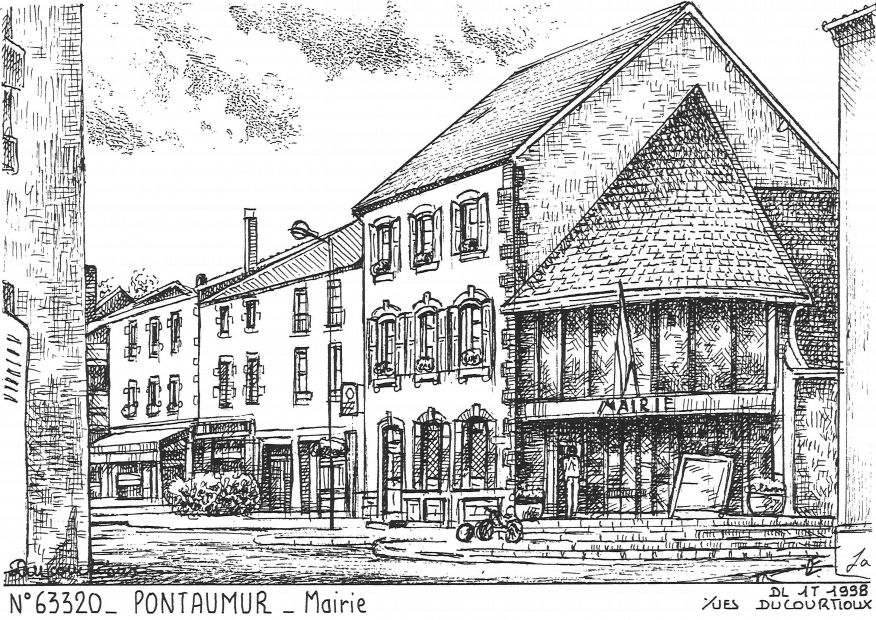 N 63320 - PONTAUMUR - mairie