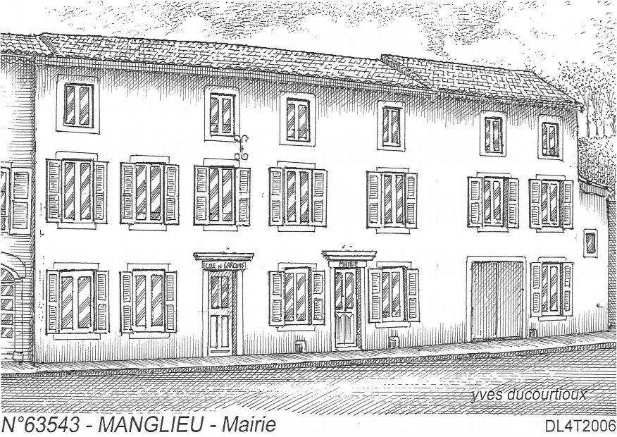 N 63543 - MANGLIEU - mairie