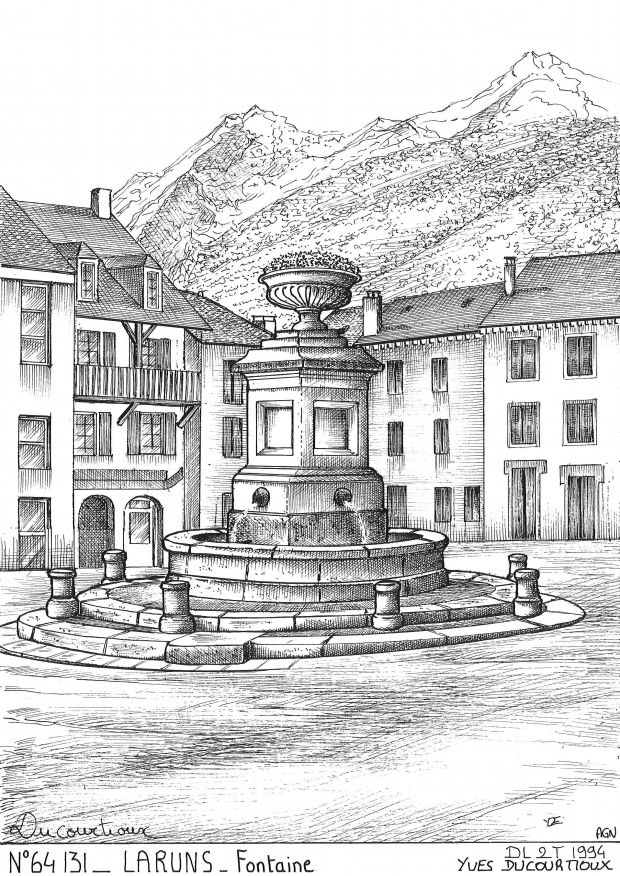 N 64131 - LARUNS - fontaine