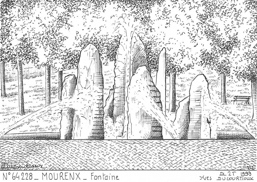 N 64228 - MOURENX - fontaine
