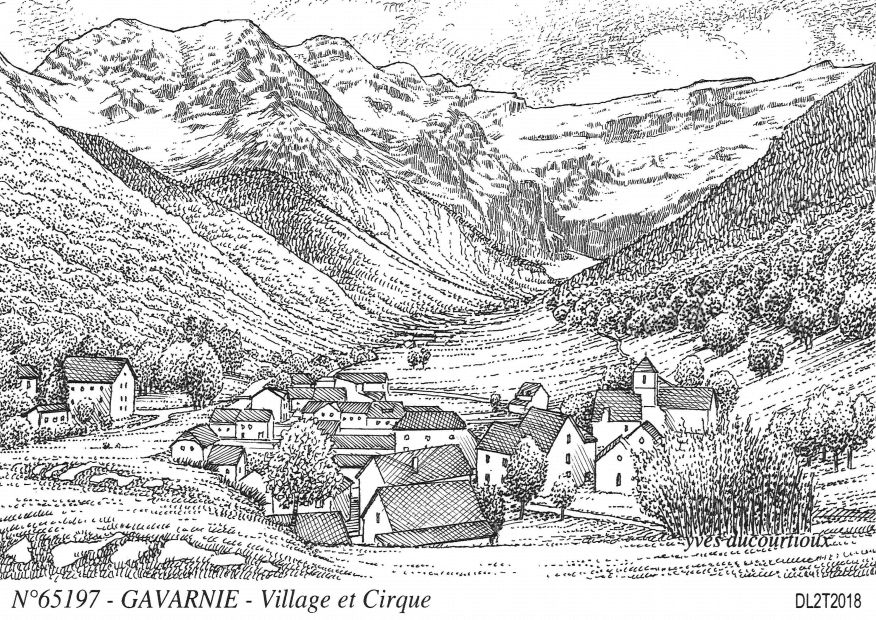 N 65197 - GAVARNIE - village et cirque