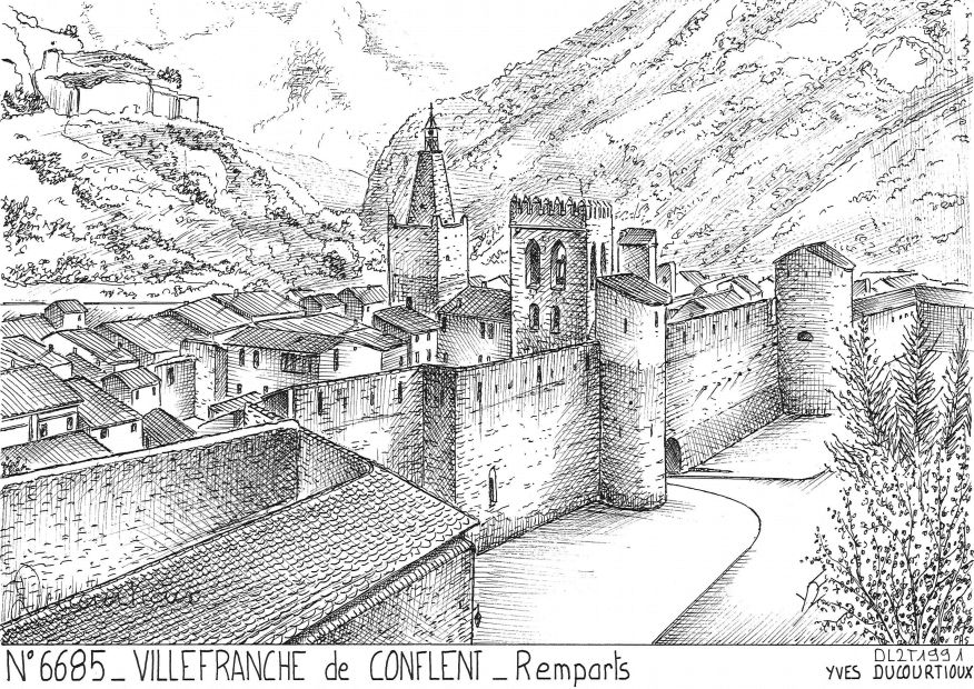 N 66085 - VILLEFRANCHE DE CONFLENT - remparts