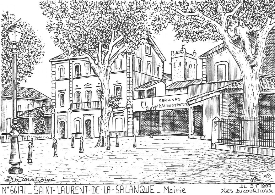 N 66171 - ST LAURENT DE LA SALANQUE - mairie