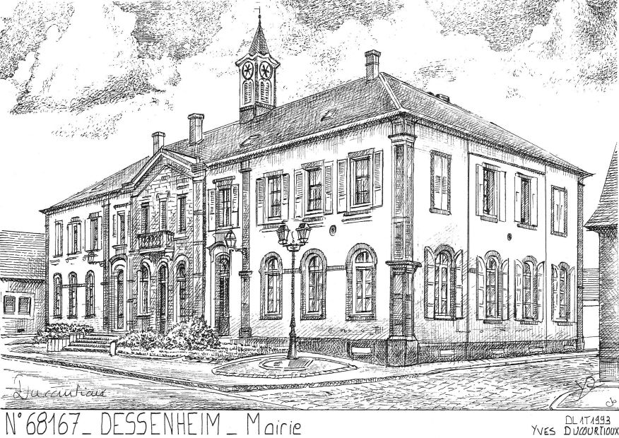N 68167 - DESSENHEIM - mairie
