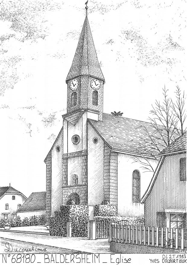 N 68180 - BALDERSHEIM - glise