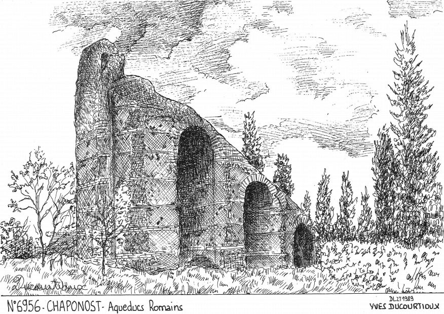 N 69056 - CHAPONOST - aqueducs romains
