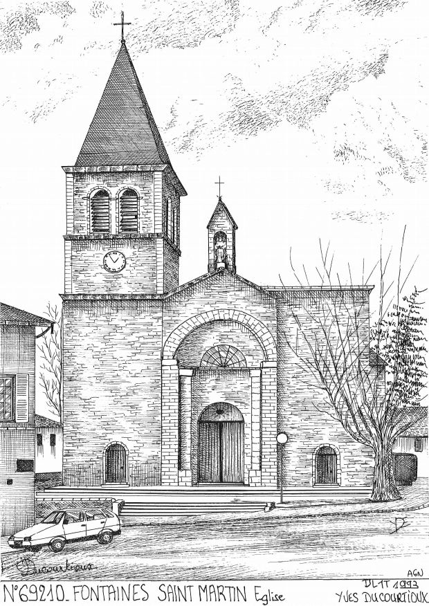 N 69210 - FONTAINES ST MARTIN - �glise