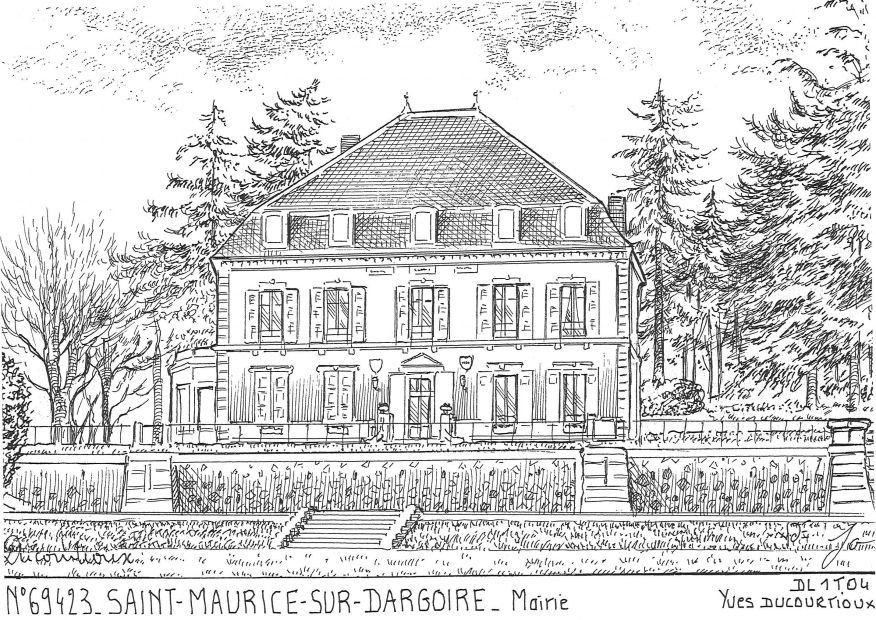 N 69423 - ST MAURICE SUR DARGOIRE - mairie