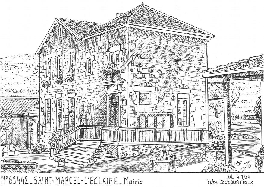 N 69442 - ST MARCEL L ECLAIRE - mairie
