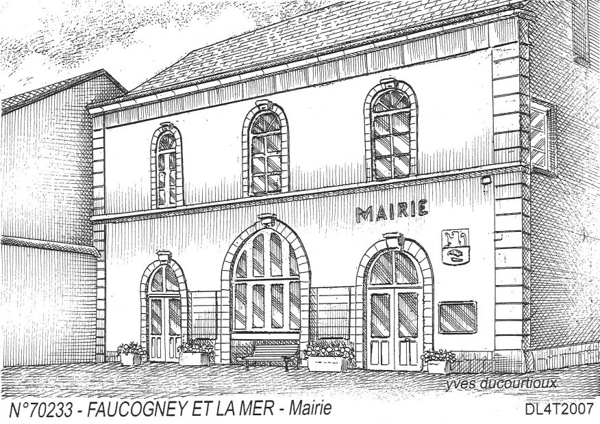 N 70233 - FAUCOGNEY ET LA MER - mairie