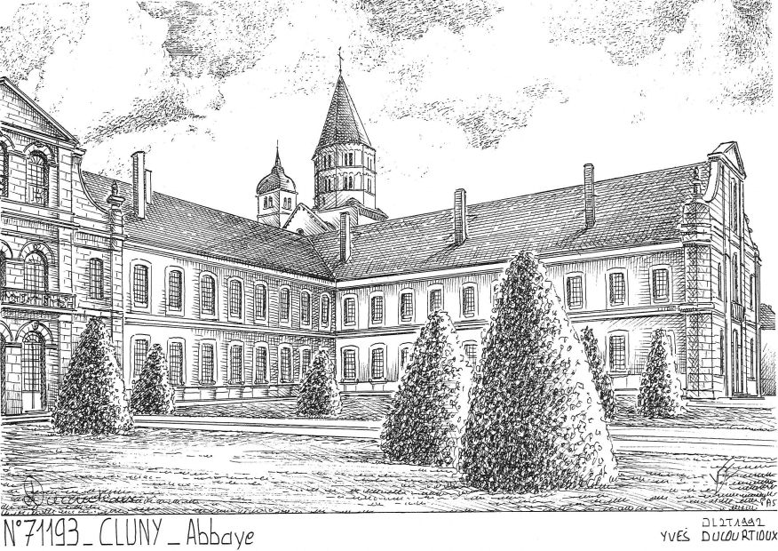 N 71193 - CLUNY - abbaye (mairie)