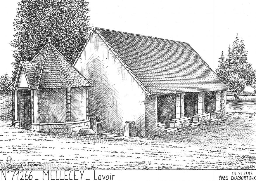 N 71266 - MELLECEY - lavoir