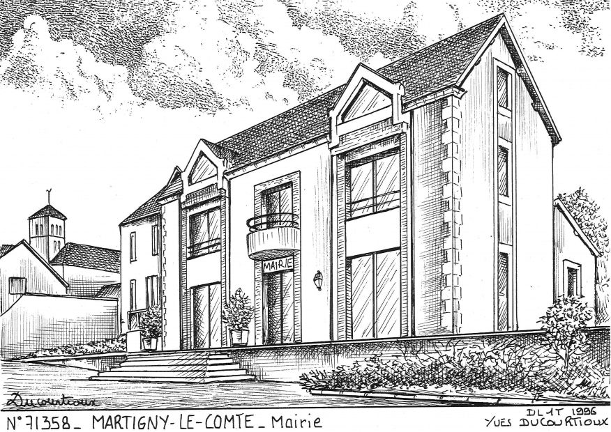 N 71358 - MARTIGNY LE COMTE - mairie