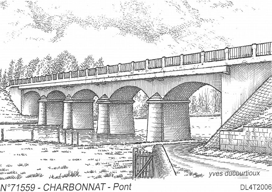 N 71559 - CHARBONNAT - pont