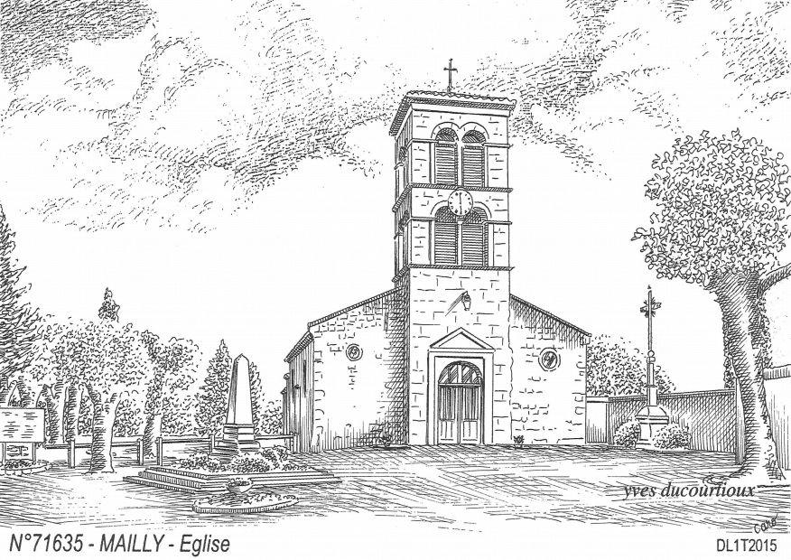 N 71635 - MAILLY - �glise