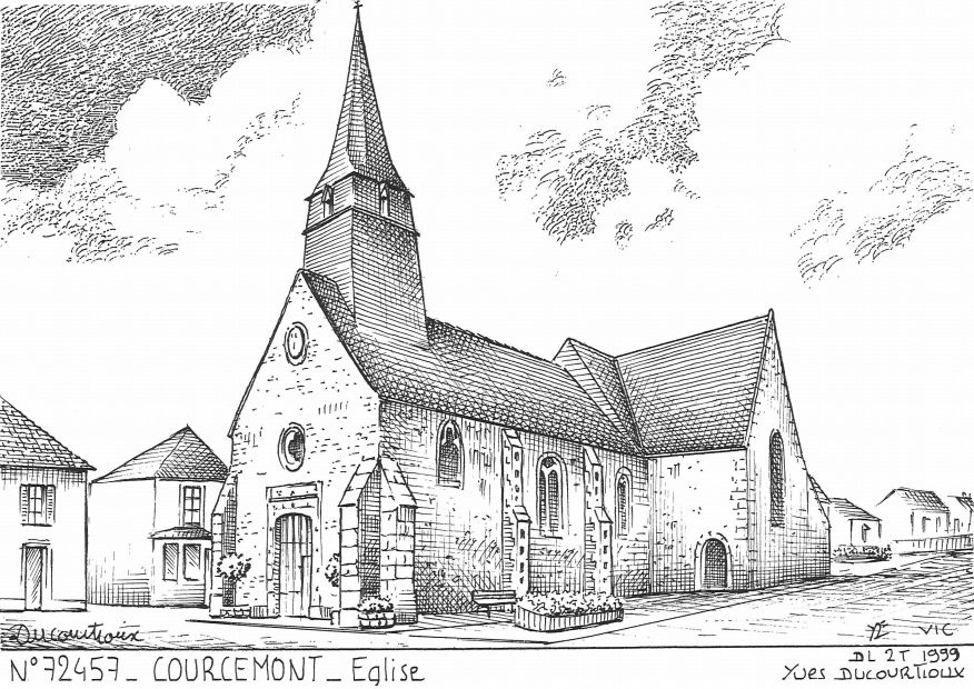 N 72457 - COURCEMONT - �glise