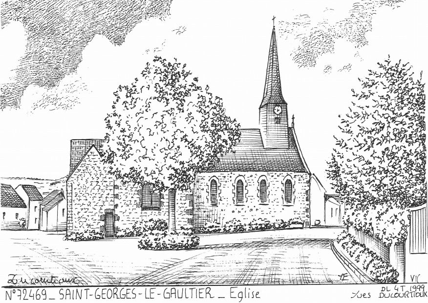 N 72469 - ST GEORGES LE GAULTIER - �glise
