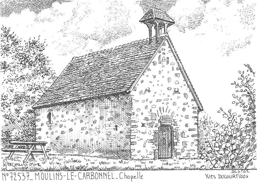N 72537 - MOULINS LE CARBONNEL - chapelle