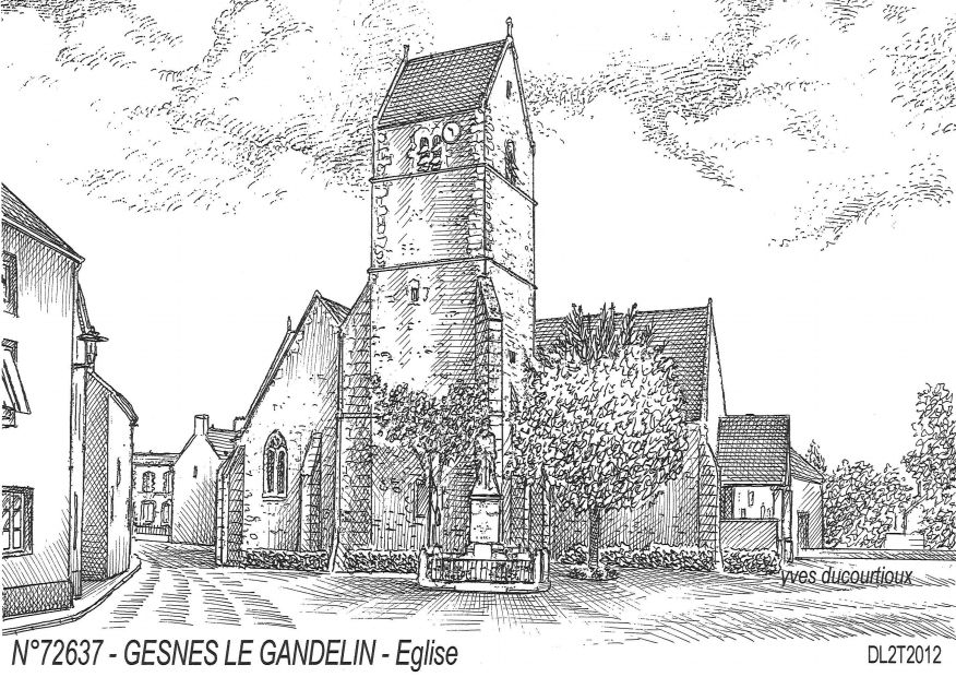 N 72637 - GESNES LE GANDELIN - �glise