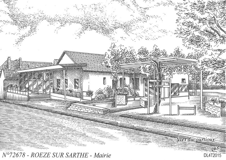 N 72678 - ROEZE SUR SARTHE - mairie