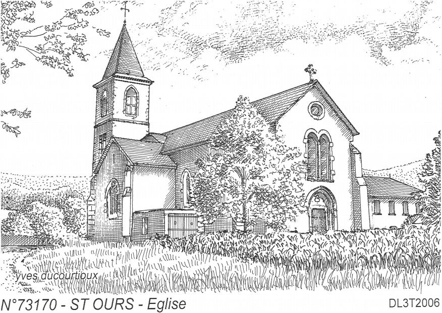 N 73170 - ST OURS - �glise