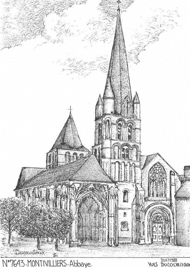 N 76043 - MONTIVILLIERS - abbaye