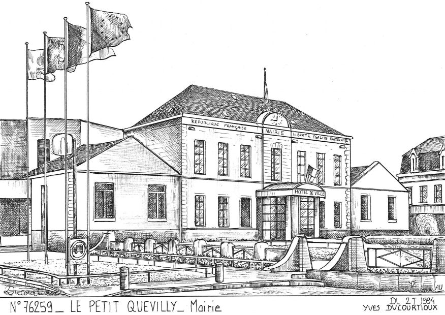 N 76259 - LE PETIT QUEVILLY - mairie
