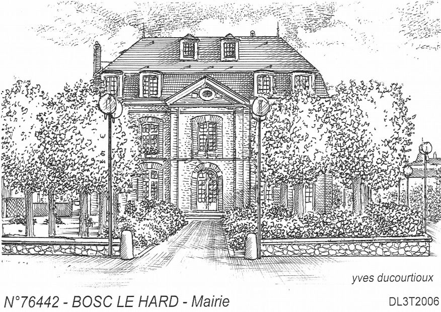 N 76442 - BOSC LE HARD - mairie