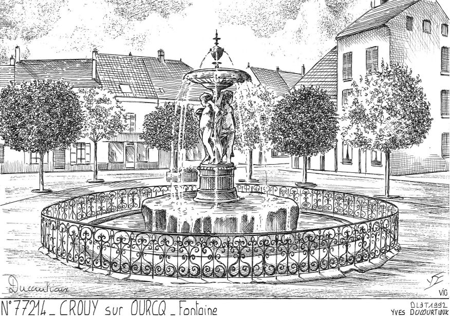 N 77214 - CROUY SUR OURCQ - fontaine