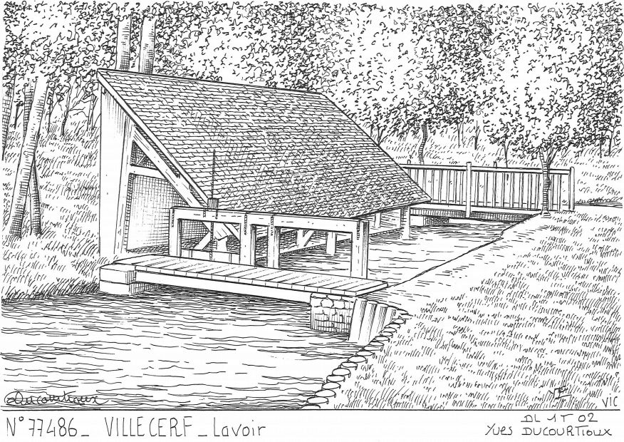 N 77486 - VILLECERF - lavoir