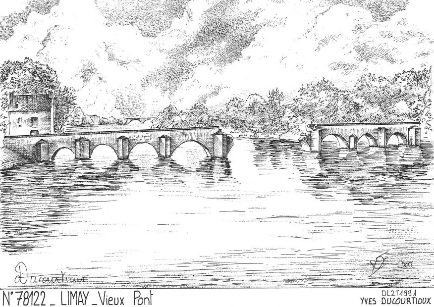 N 78122 - LIMAY - vieux pont