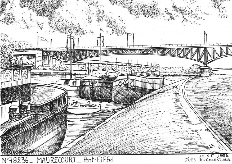N 78236 - MAURECOURT - pont eiffel