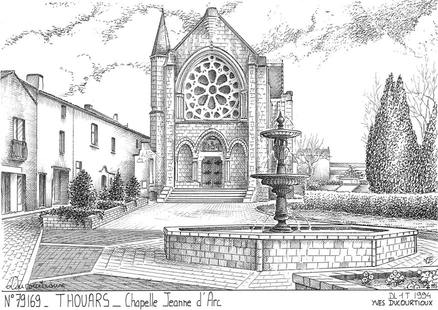 N 79169 - THOUARS - chapelle jeanne d arc