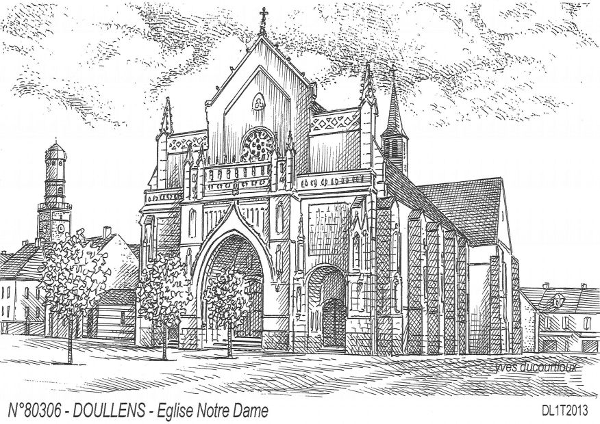 N 80306 - DOULLENS - �glise notre dame