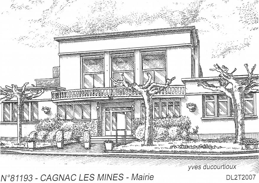 N 81193 - CAGNAC LES MINES - mairie