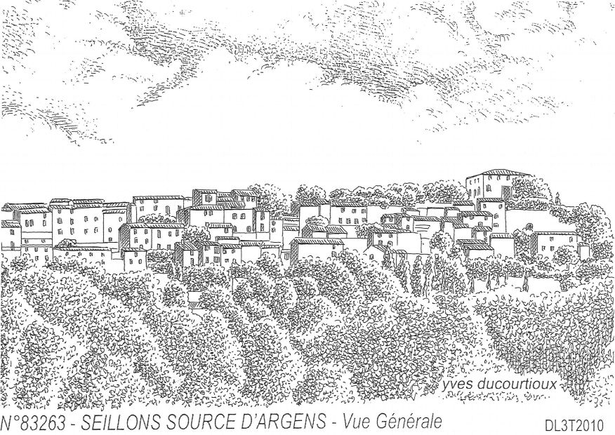 N 83263 - SEILLONS SOURCE D ARGENS - vue g�n�rale