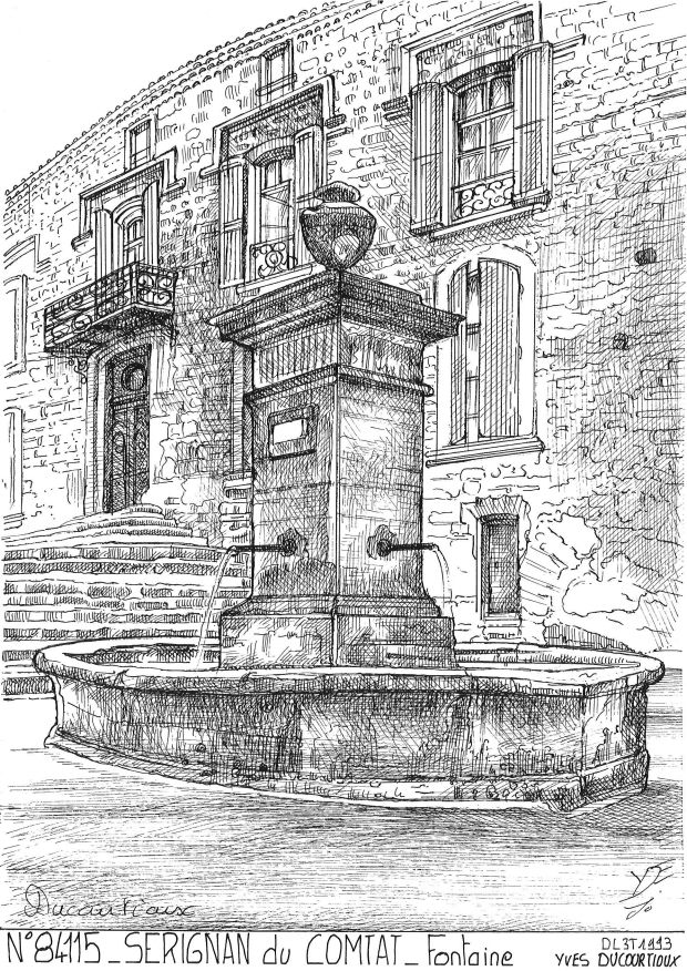 N 84115 - SERIGNAN DU COMTAT - fontaine