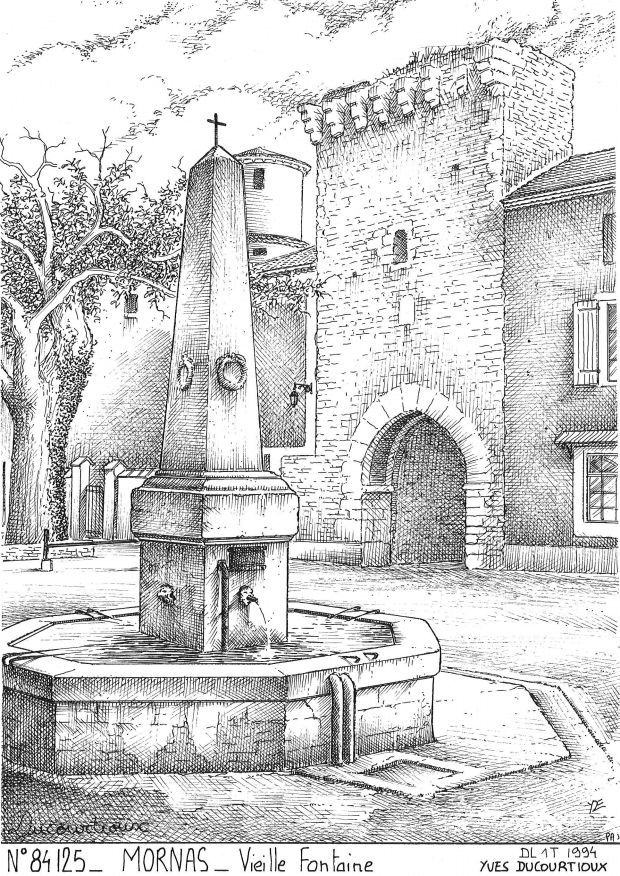 N 84125 - MORNAS - vieille fontaine
