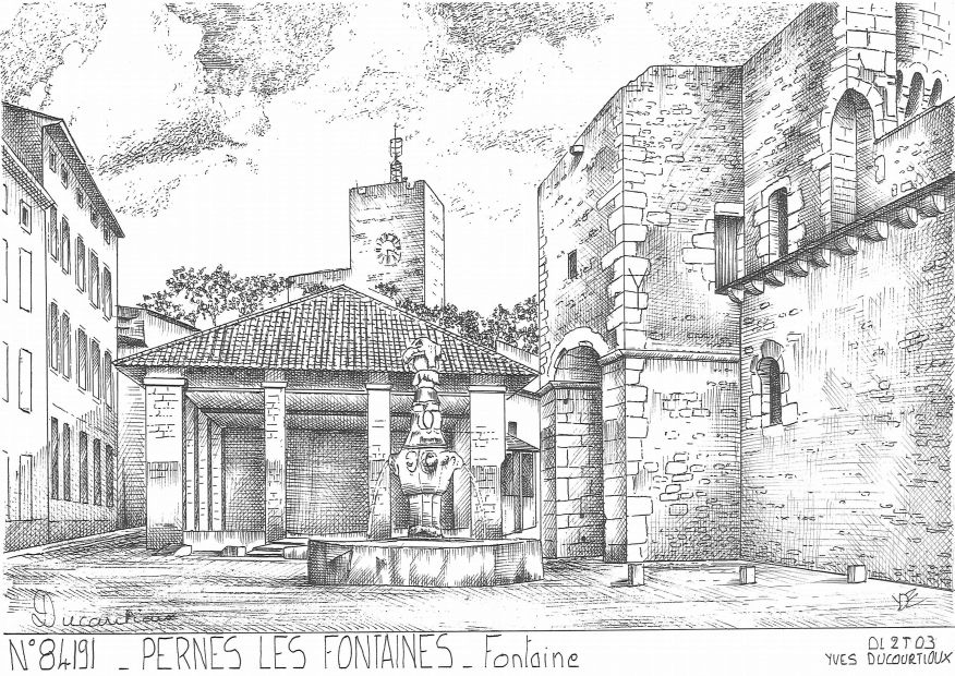N 84191 - PERNES LES FONTAINES - fontaine