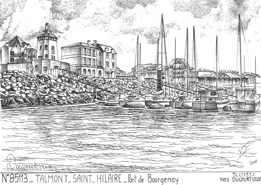 N 85113 - TALMONT ST HILAIRE - port de bourgenay