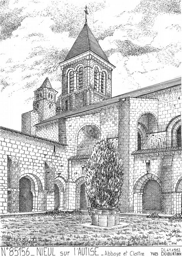 N 85156 - NIEUL SUR L AUTISE - abbaye et clo�tre