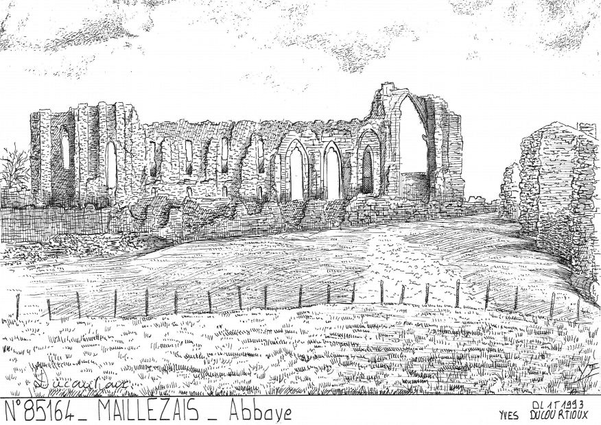 N 85164 - MAILLEZAIS - abbaye