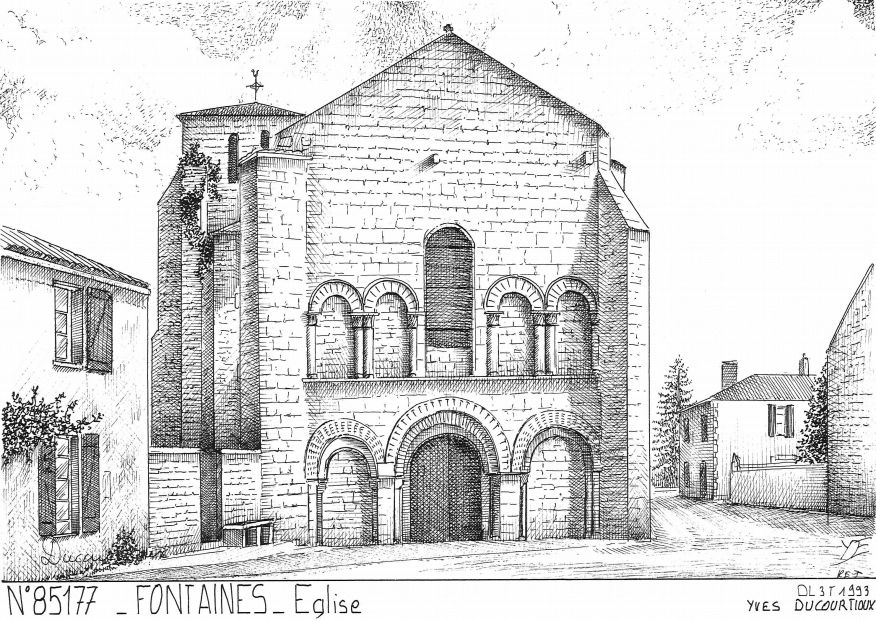 N 85177 - FONTAINES - �glise