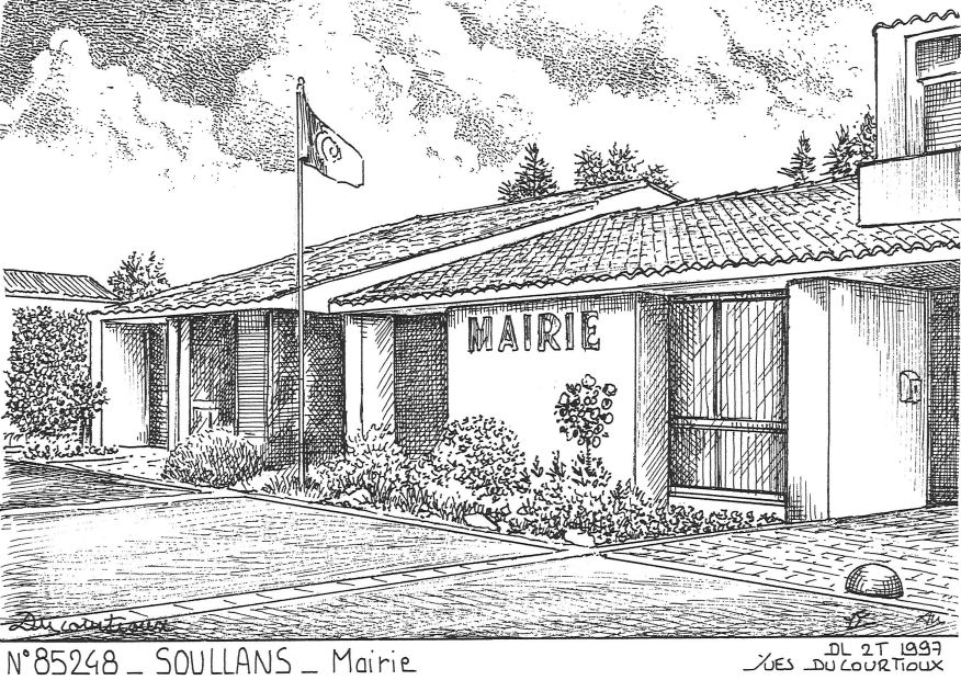 N 85248 - SOULLANS - mairie