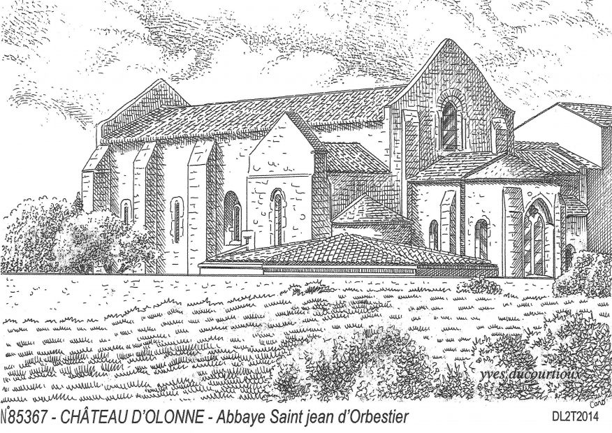 N 85367 - CHATEAU D OLONNE - abbaye st jean d orbestier