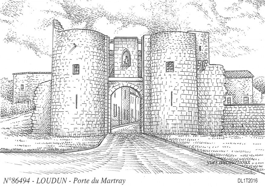 N 86494 - LOUDUN - porte du martray