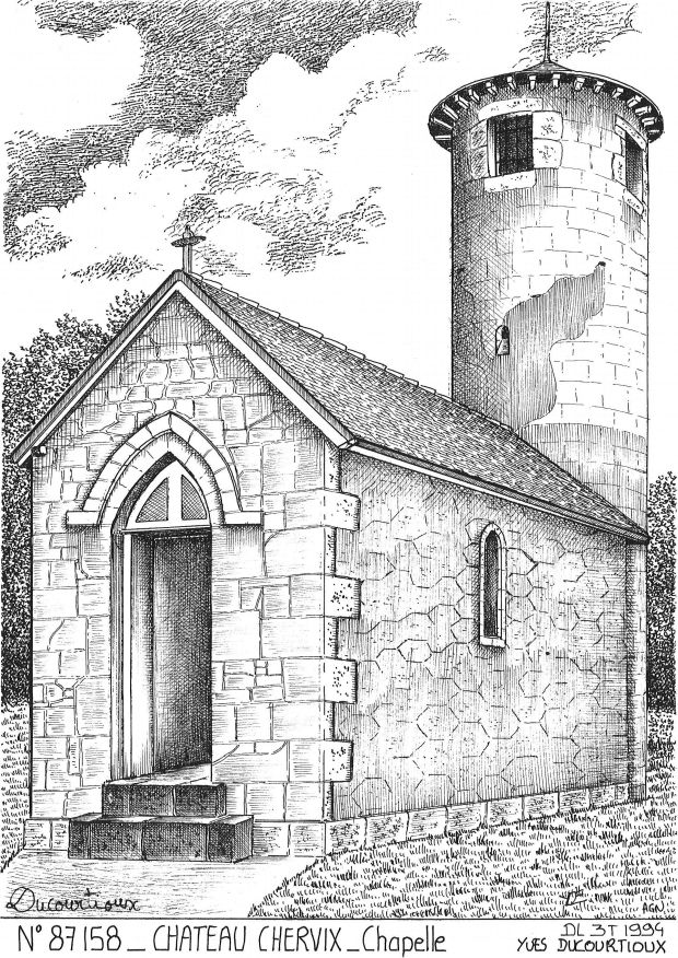 N 87158 - CHATEAU CHERVIX - chapelle